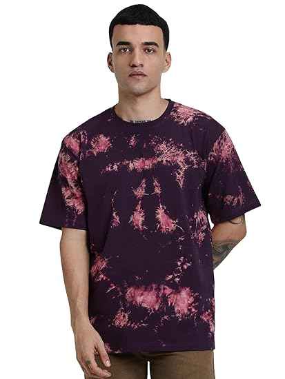 Pure Cotton Round Neck Oversized Baggy Fit Drop Shoulder