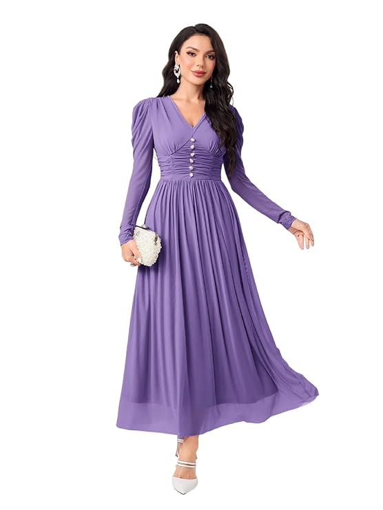 FABNEX Stylish One Piece Long Maxi Dress for Women (K-177-180)
