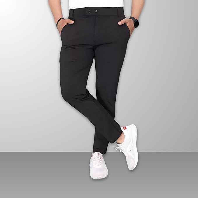 Men's Stylish Slim Fit Trousers for Office and Casual Wear