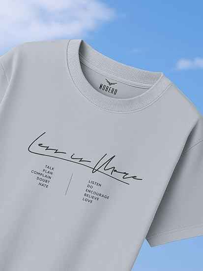 Men's Cotton Oversized Fit Graphic Print T-Shirt