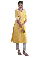 Women's Blended Straight Fit Straight Kurta