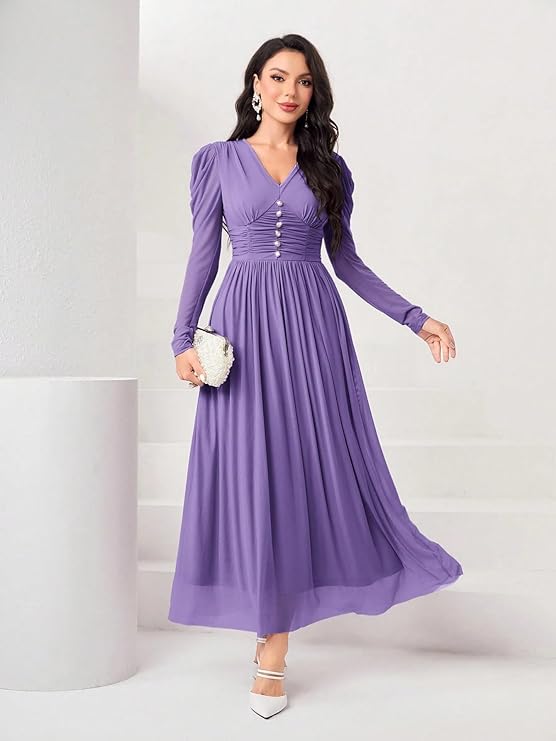 FABNEX Stylish One Piece Long Maxi Dress for Women (K-177-180)
