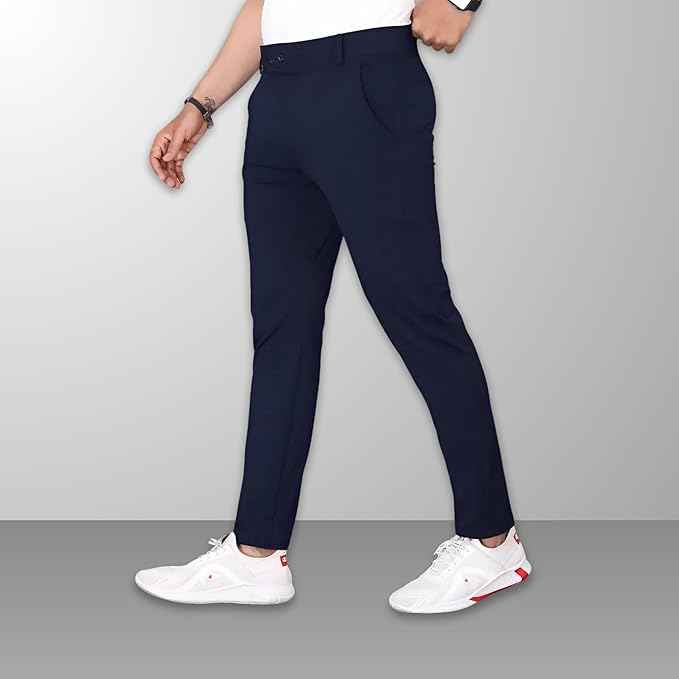 Men's Stylish Slim Fit Trousers for Office and Casual Wear