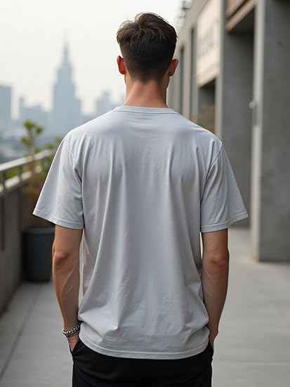 Men's Cotton Oversized Fit Graphic Print T-Shirt