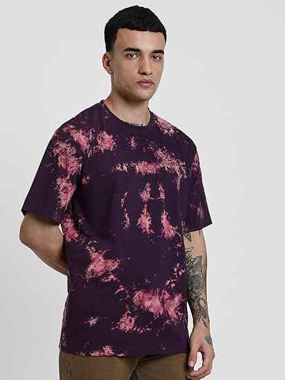 Pure Cotton Round Neck Oversized Baggy Fit Drop Shoulder