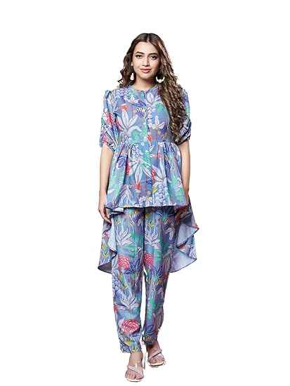Leriya Fashion co ord Set for Women | Summer co ord Set for Women | Formal co ord Set for Women | Women co ord Set (Medium, Grey)