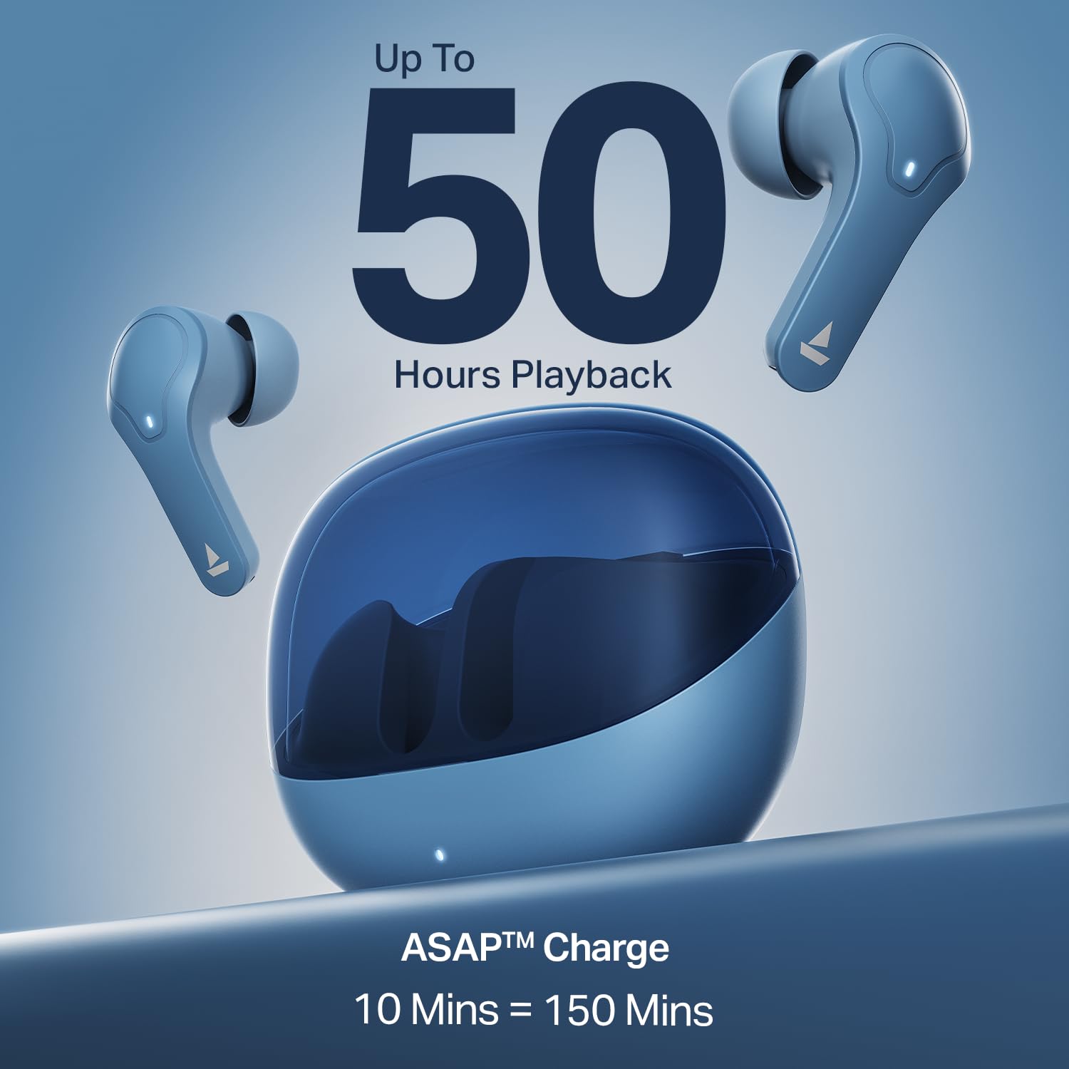 boAt 2025 Launch Airdopes Plus 311,Glass Design,ENx Tech,50 H Battery, Fast Charge, Stream Ad Free Music via App Support, Bluetooth Earbuds