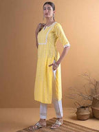 Women's Blended Straight Fit Straight Kurta