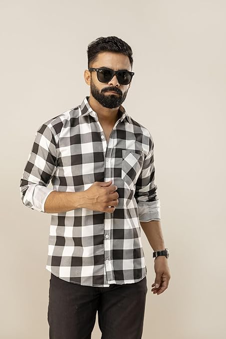 Men's Slim Fit Cotton Casual Shirt