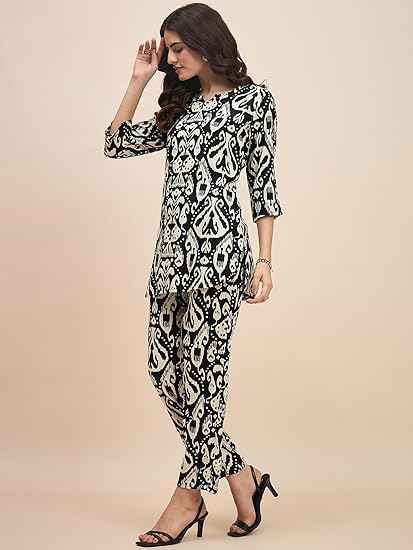 Truvon Fashions Women Co-Ords Set, Kurta and Palazzo Set