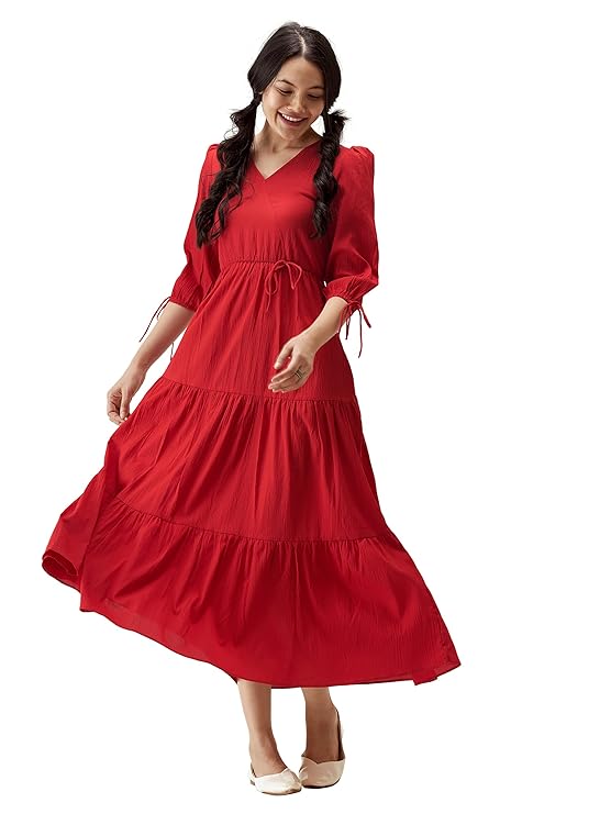 AASK Women Fit and Flare Dress