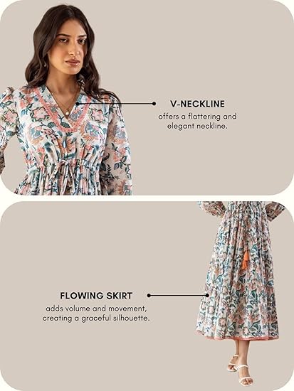 GRECIILOOKS Dress for Women Stylish