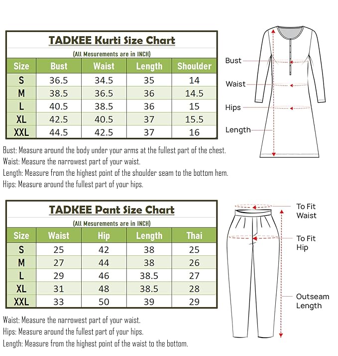 TADKEE Women's Solid Color Round Neck 3/4 Sleeve Co-ord Set