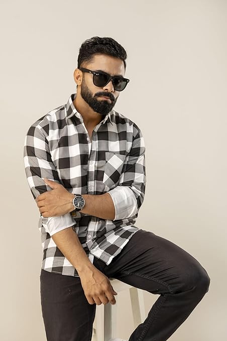 Men's Slim Fit Cotton Casual Shirt