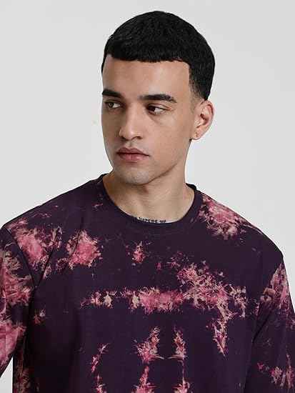 Pure Cotton Round Neck Oversized Baggy Fit Drop Shoulder