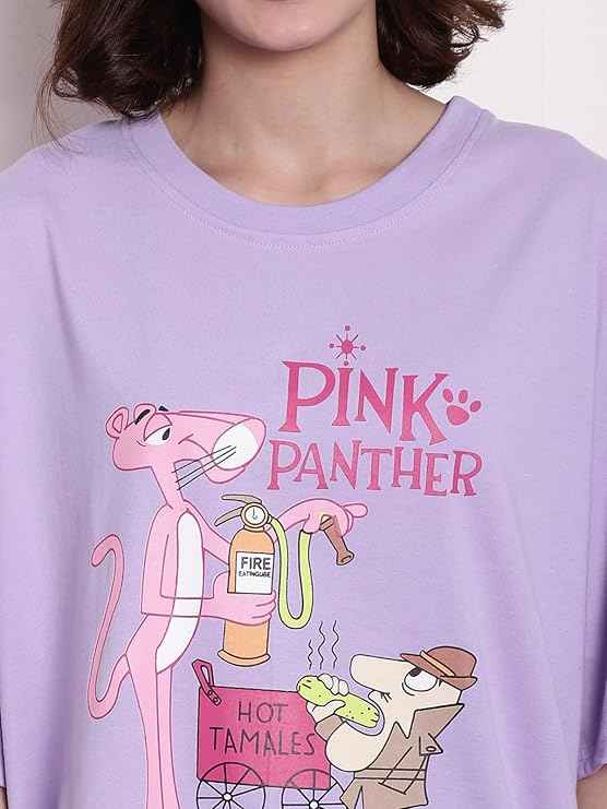Fabflee Pure Cotton Oversized Baggy Fit Drop Shoulder Latest Aesthetic & Cool Graphic Printed Half Sleeve Tshirt for Women |Casual Loose Korean T-Shirt