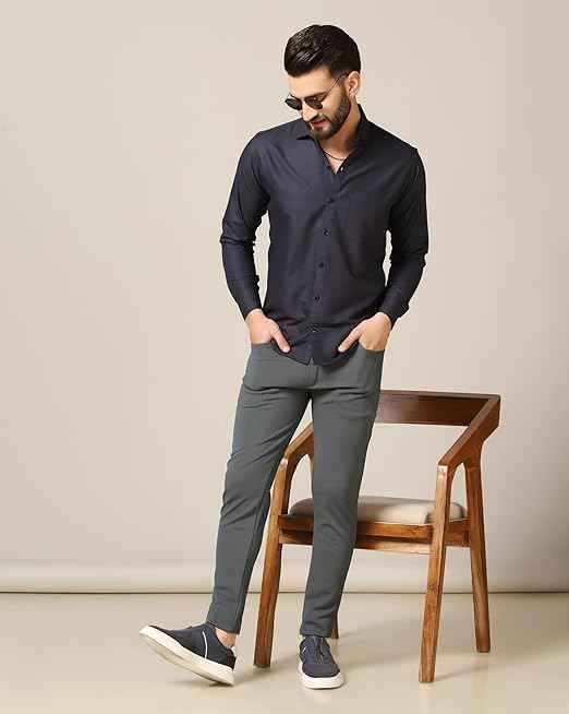 TAGDO Men's Regular Fit Causal Trouser