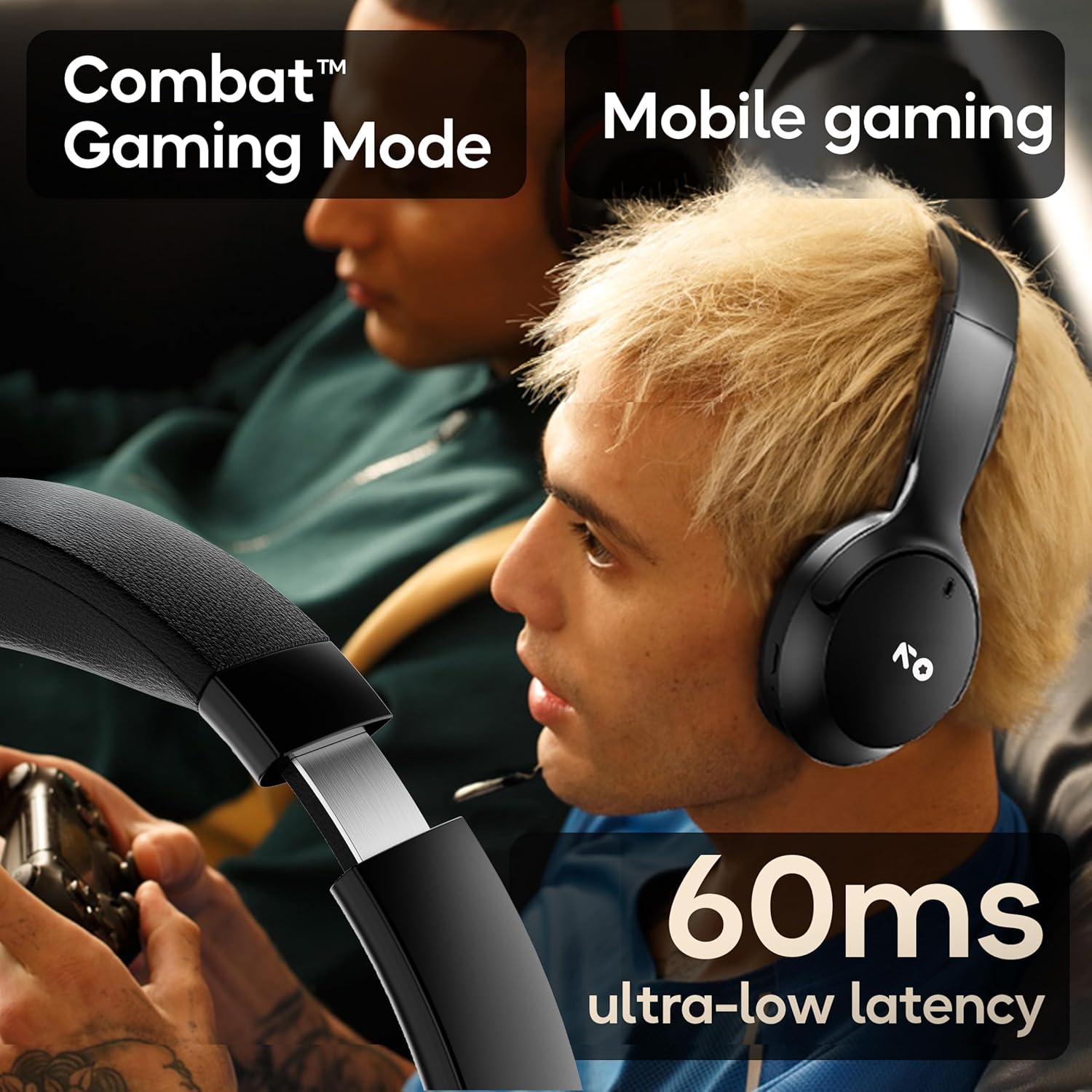 GOBOULT Made in India Q Over Ear Bluetooth Headphones with 70H Playtime