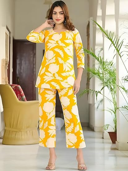 Pinkmint Women's Pure Cotton Co Ord Set
