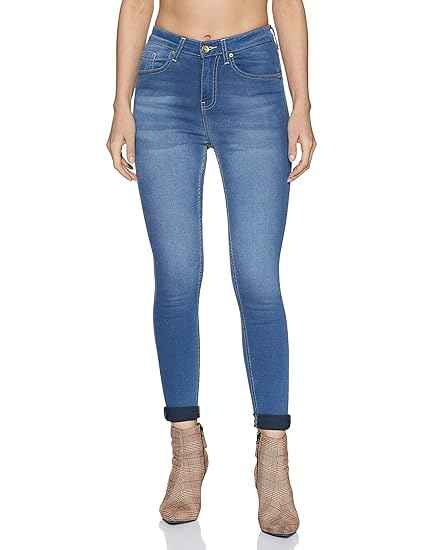 Women's Mid Rise Ankle Length Stretchable Skinny Fit Jeans
