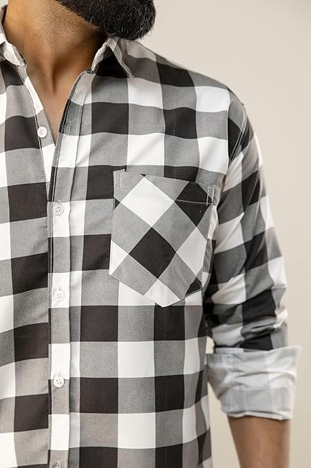 Men's Slim Fit Cotton Casual Shirt