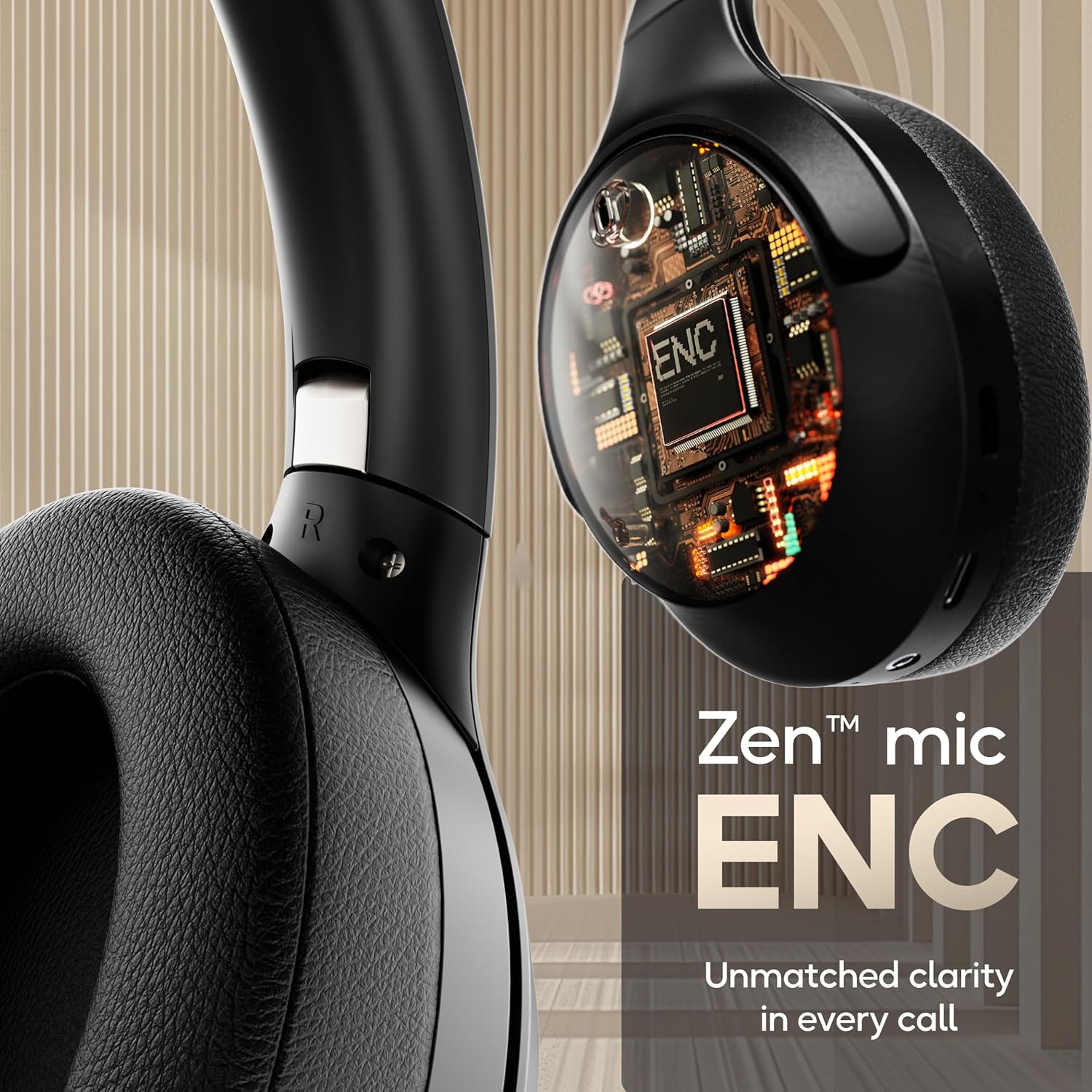 GOBOULT Made in India Q Over Ear Bluetooth Headphones with 70H Playtime