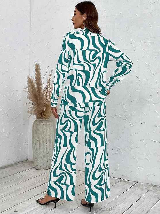 Leriya Fashion Ethnic Co Ord Set || Frenchy Striped & Geo Print Co-Ord Set for Women
