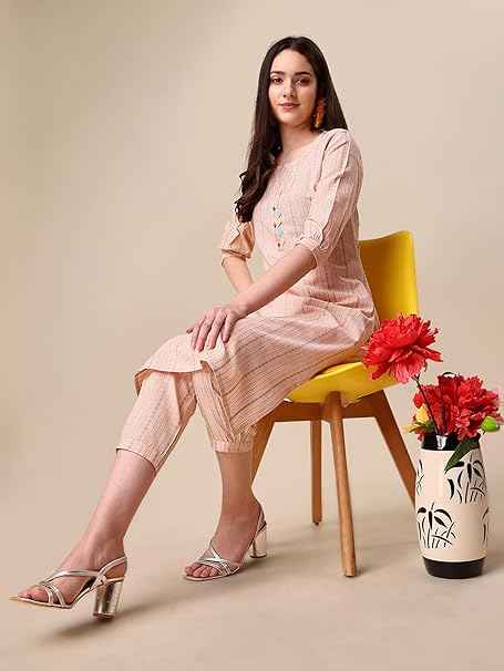 Kurta | Ethnic Set | 3/4 Sleeve | Co-ord Set for Women Stylish