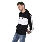 SXV Solid COLOURBLOCKED Striped Sweatshirt Hoodie