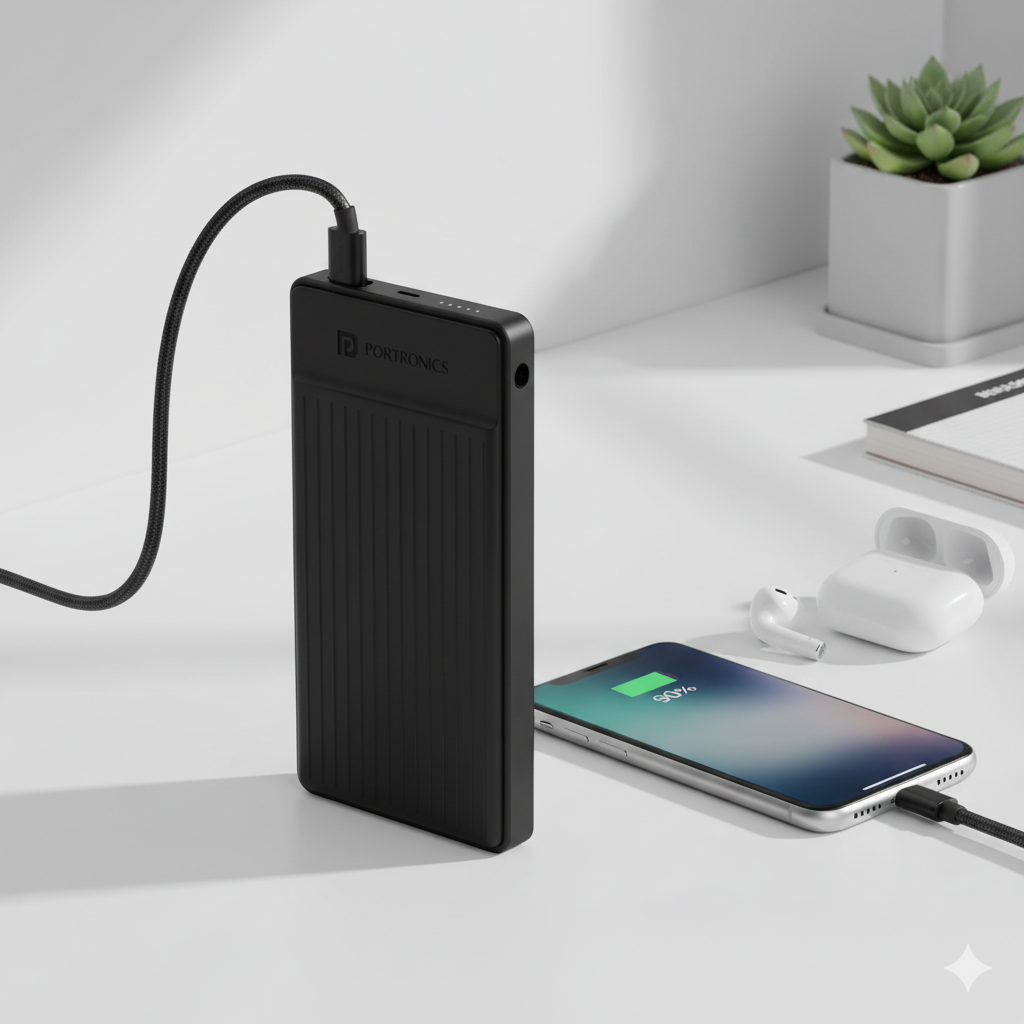 Portronics Fast Charging Power Bank - 10000 Mah