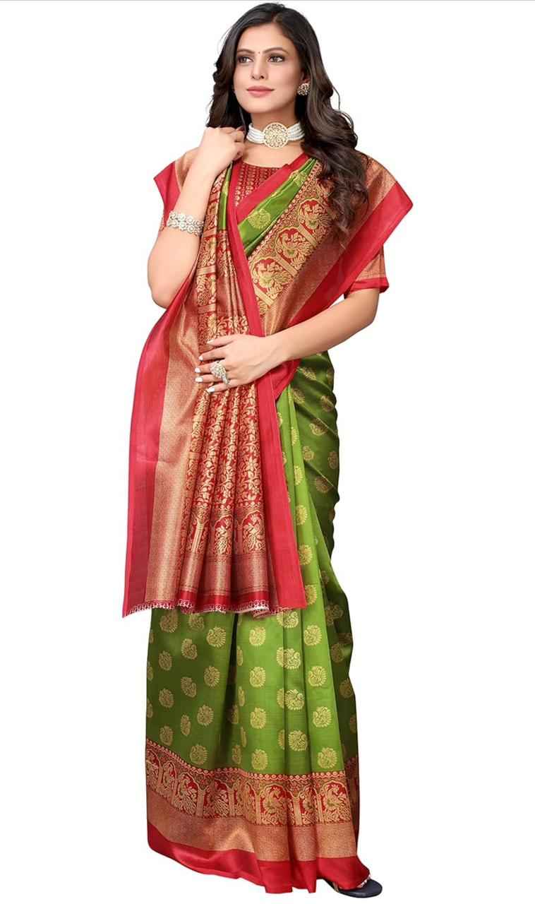Womens Jacquard Standard Length Saree