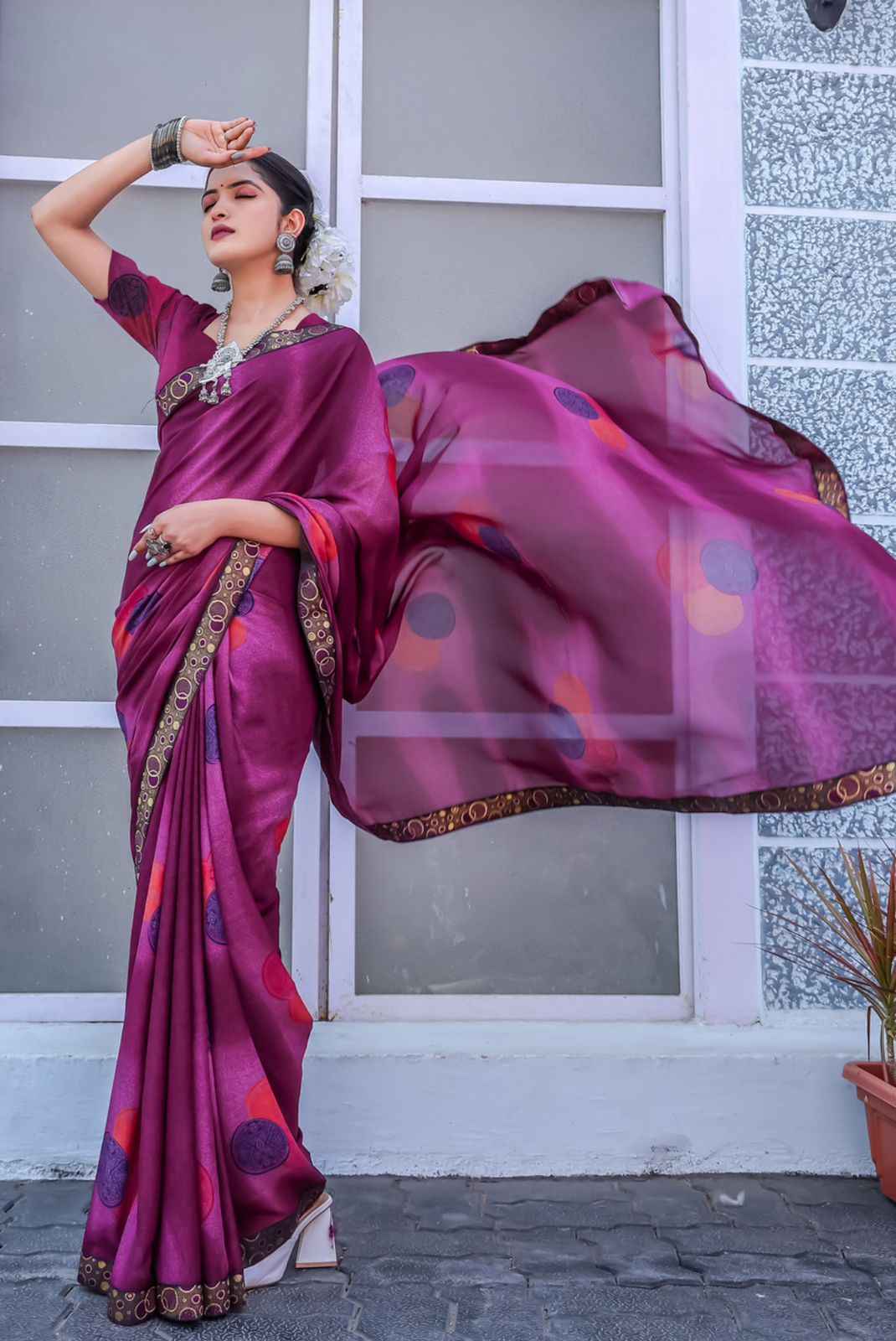 Printed Mysore Georgette Saree