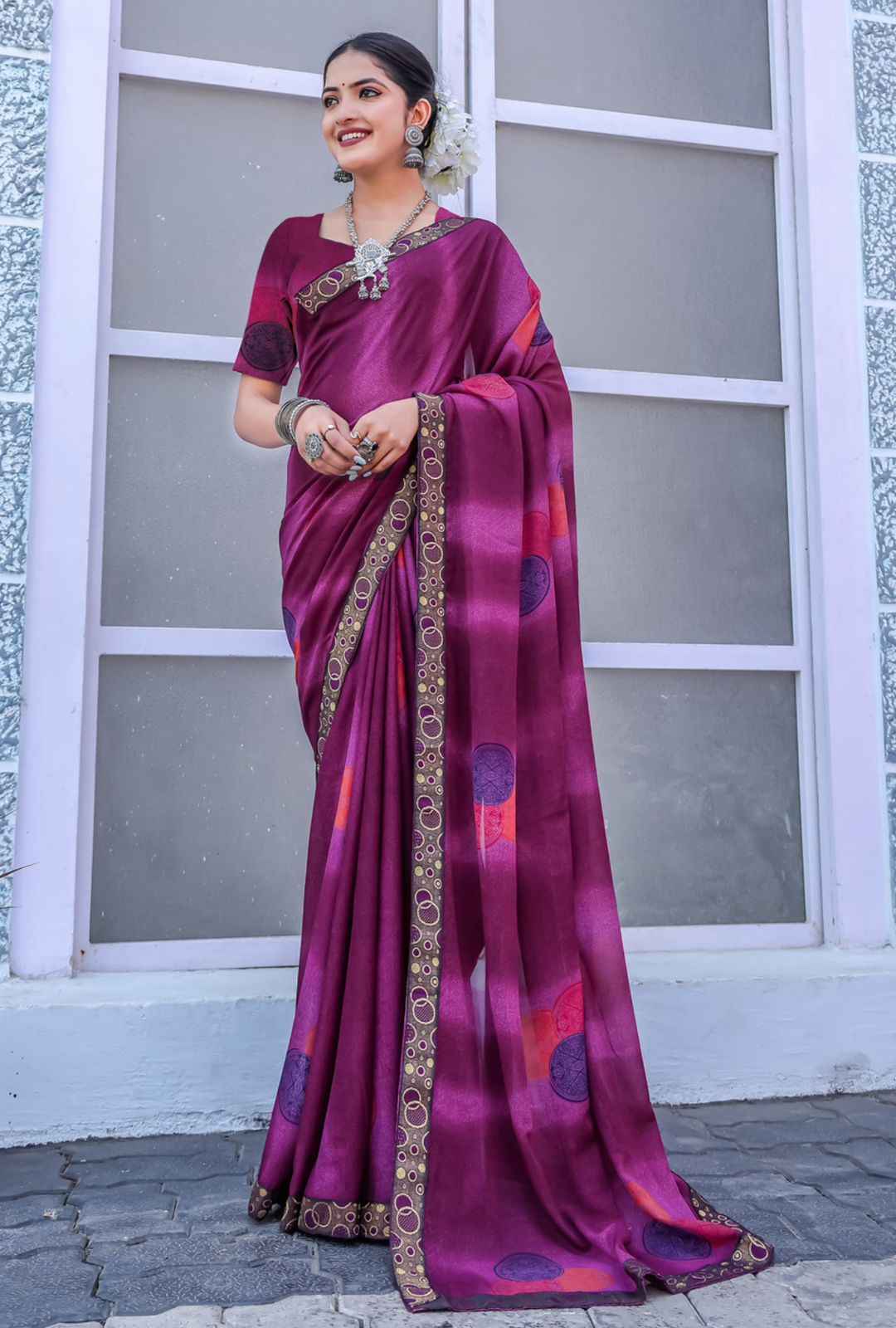 Printed Mysore Georgette Saree