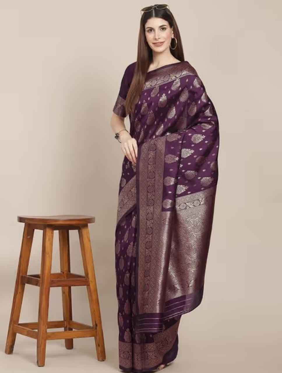 Woven Kanjivaram Pure Silk Saree