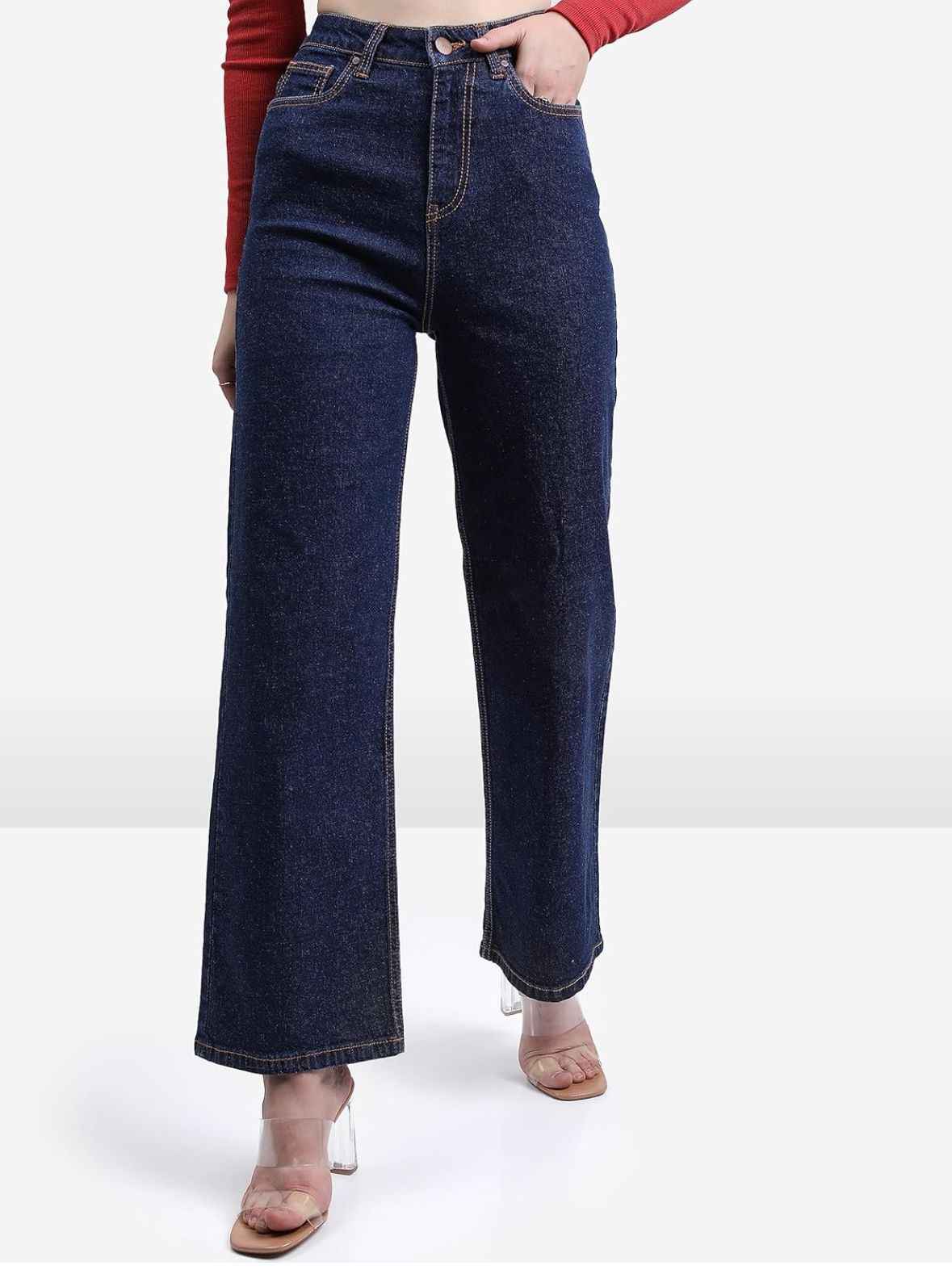 Women's Flare Fit Mid Rise Jeans