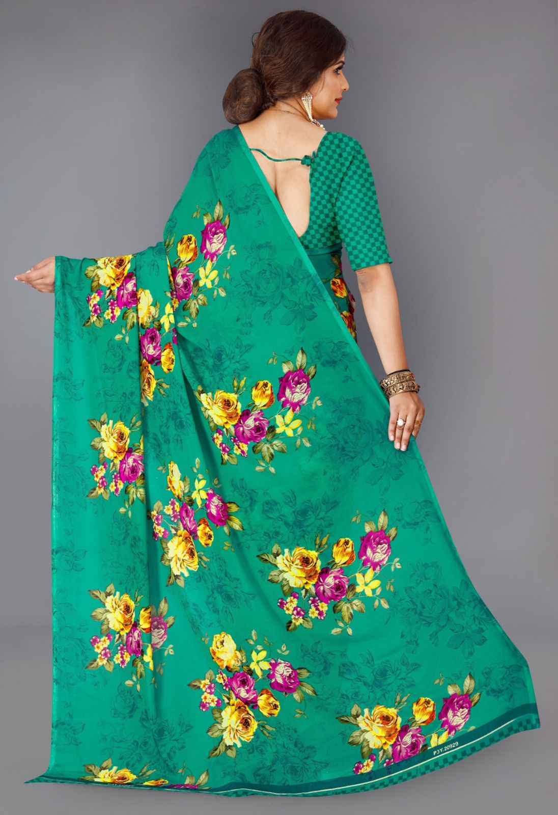 Floral Print Daily Wear Georgette Saree