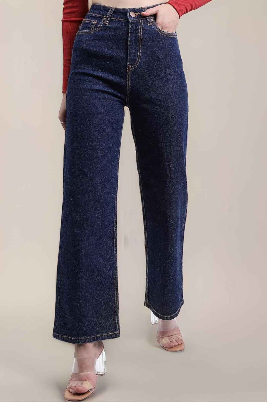 Women's Flare Fit Mid Rise Jeans
