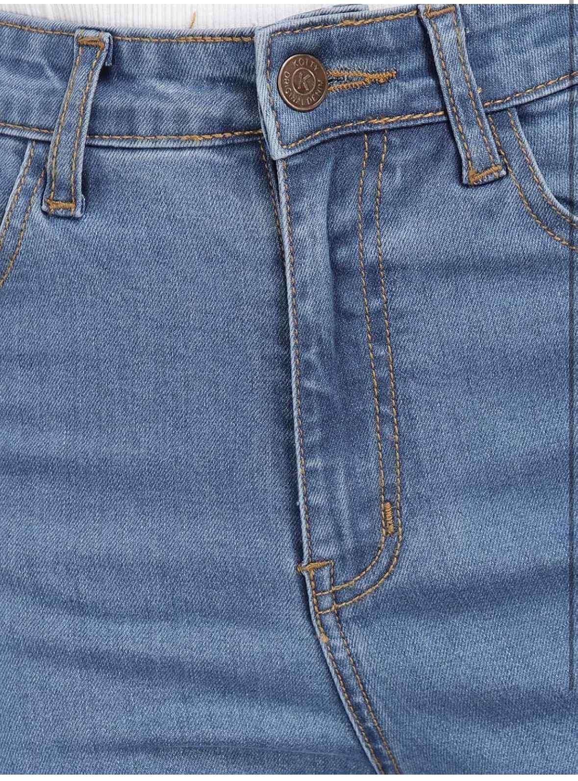Women's High Rise Flared Fit Cotton Lycra Jeans