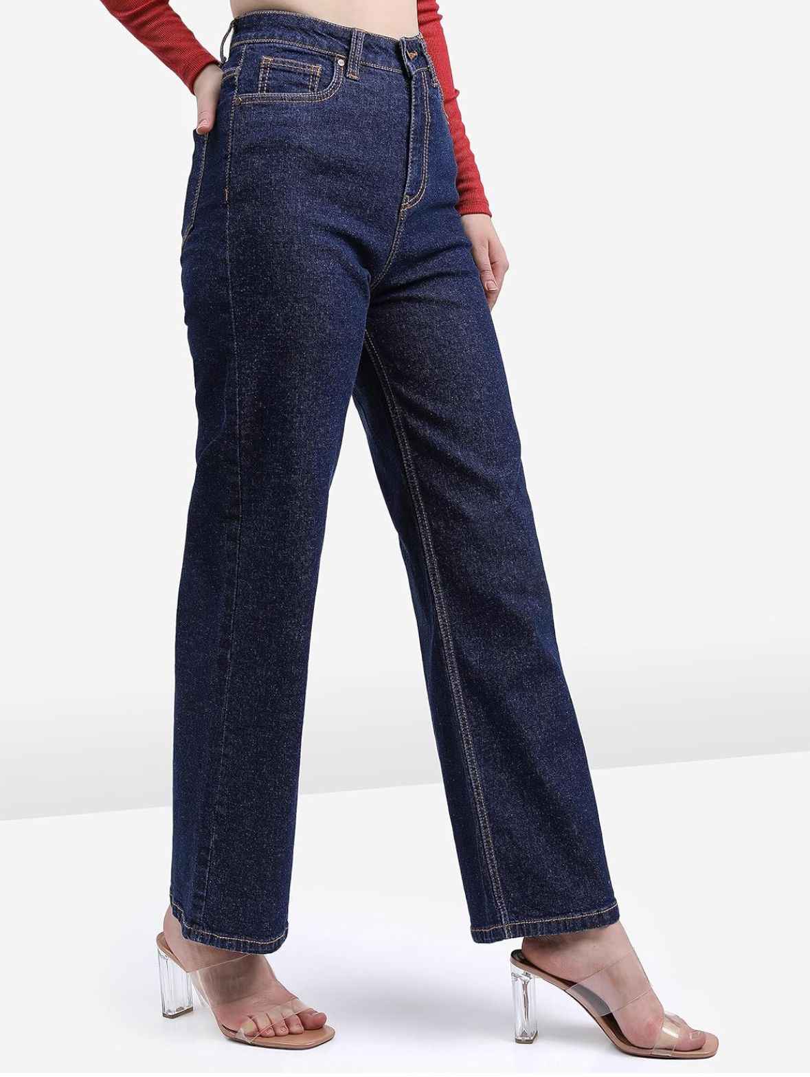 Women's Flare Fit Mid Rise Jeans