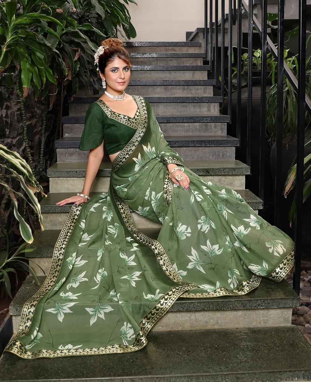 Printed Georgette Sarees