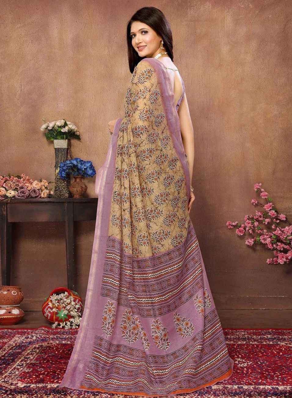 Ethnic Motifs Printed Saree