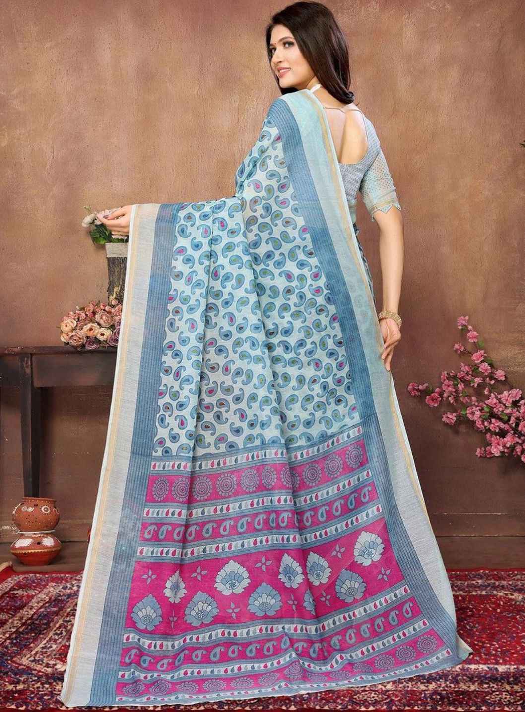 Paisley Printed Saree