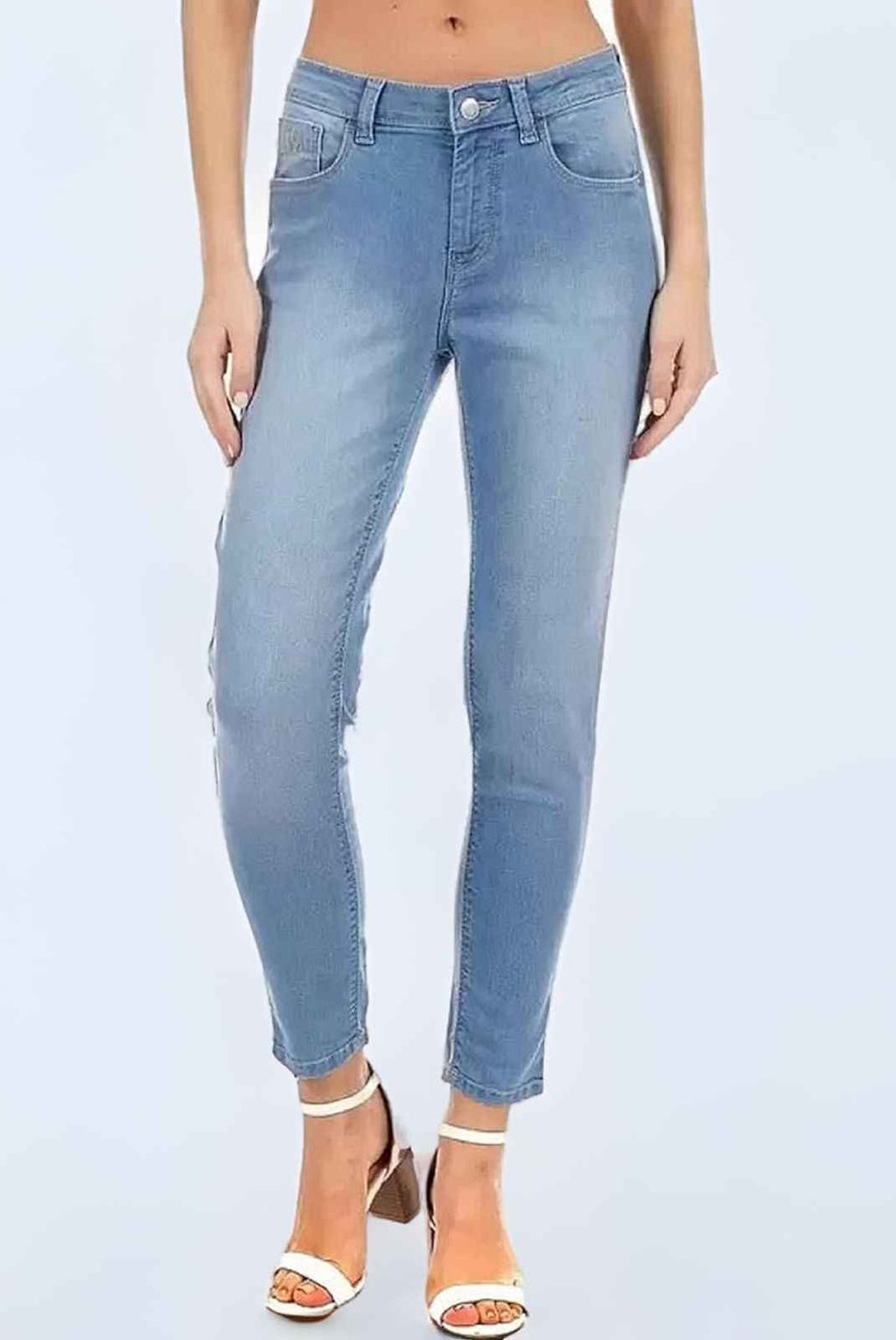 Women/Girl's Fully Stretchable Mid Rise Jeans