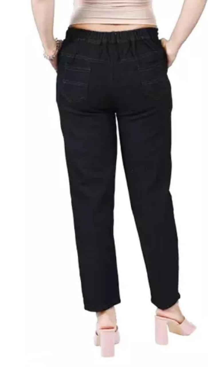 Women's Solid Relaxed Fit Regular Length Trouser