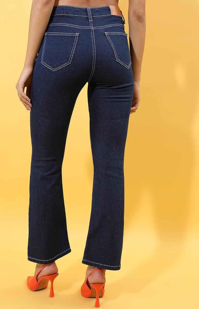 Women Mid Rise Bootcut Mid-Rise Jeans