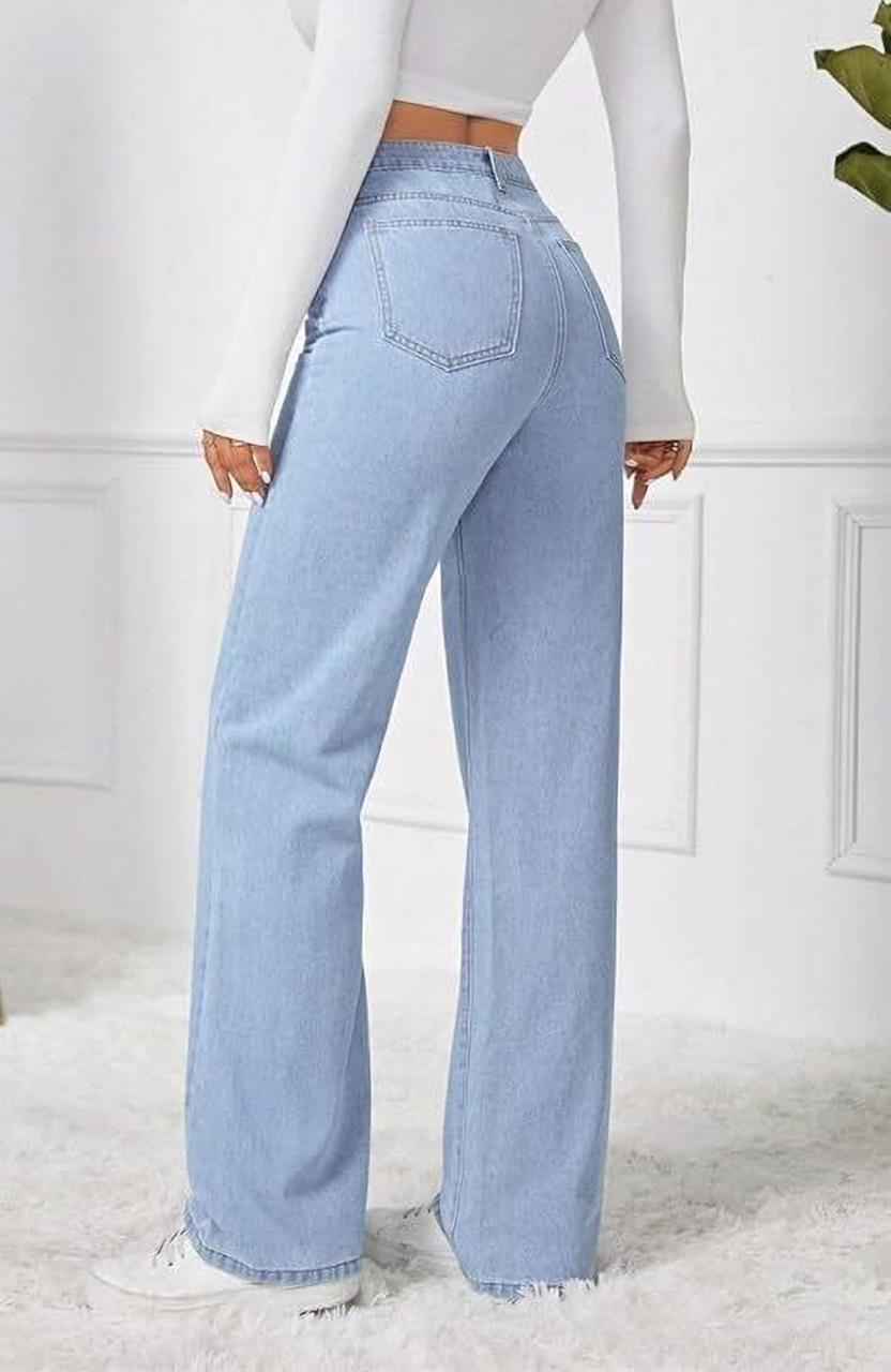 Women Regular Mid Rise Light Blue Jeans