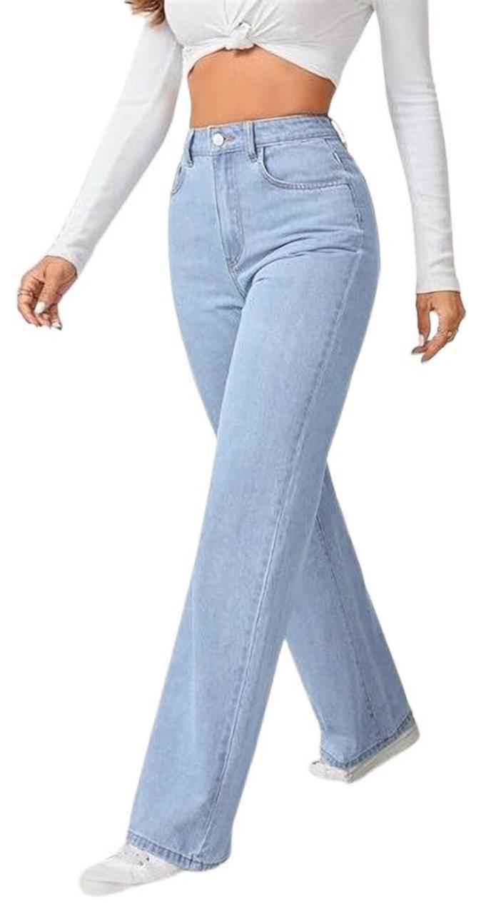 Women Regular Mid Rise Light Blue Jeans