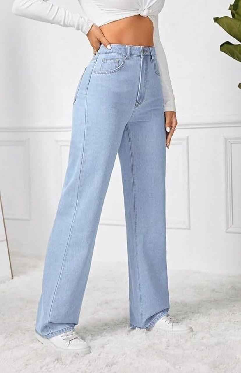 Women Regular Mid Rise Light Blue Jeans