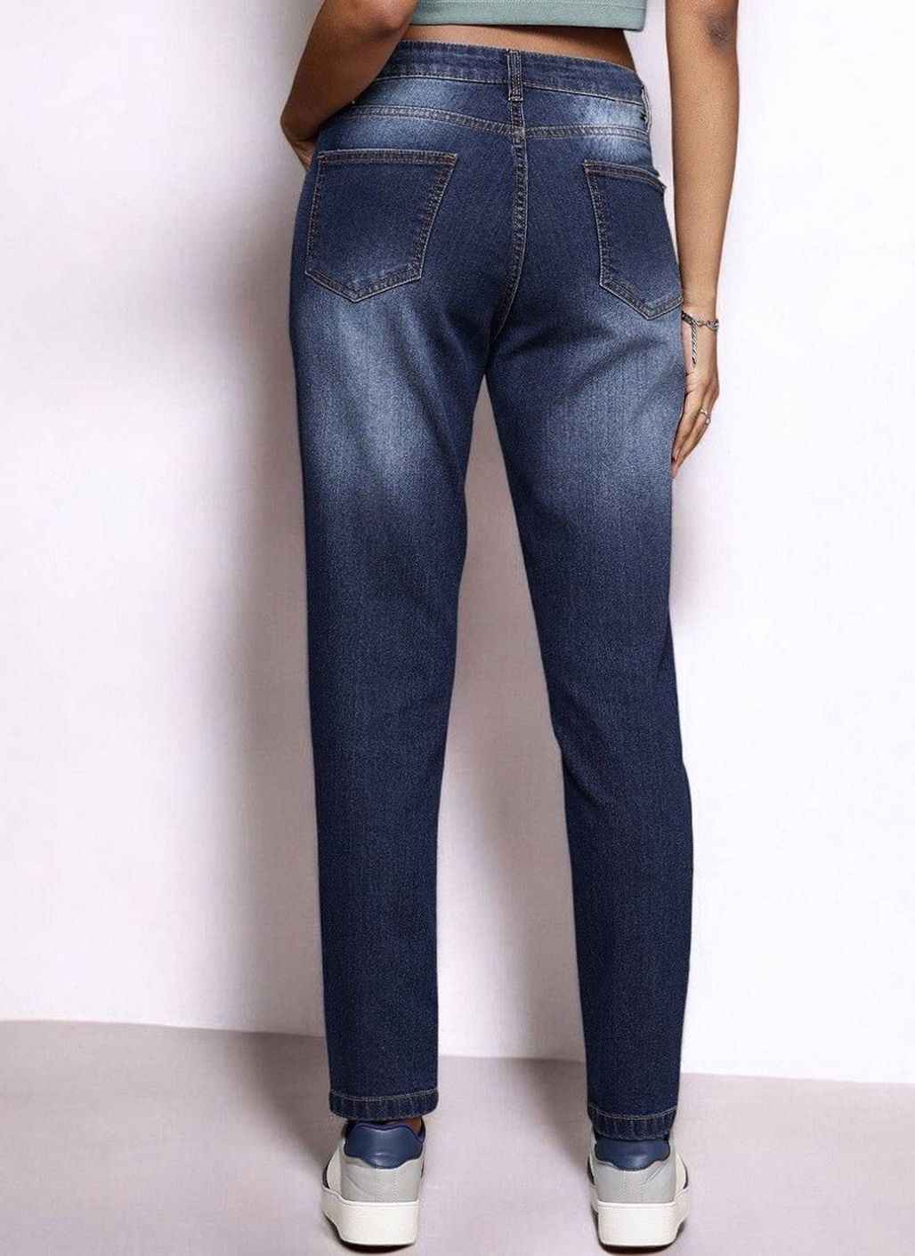 Women Knee Light Fade Stretchable Jeans