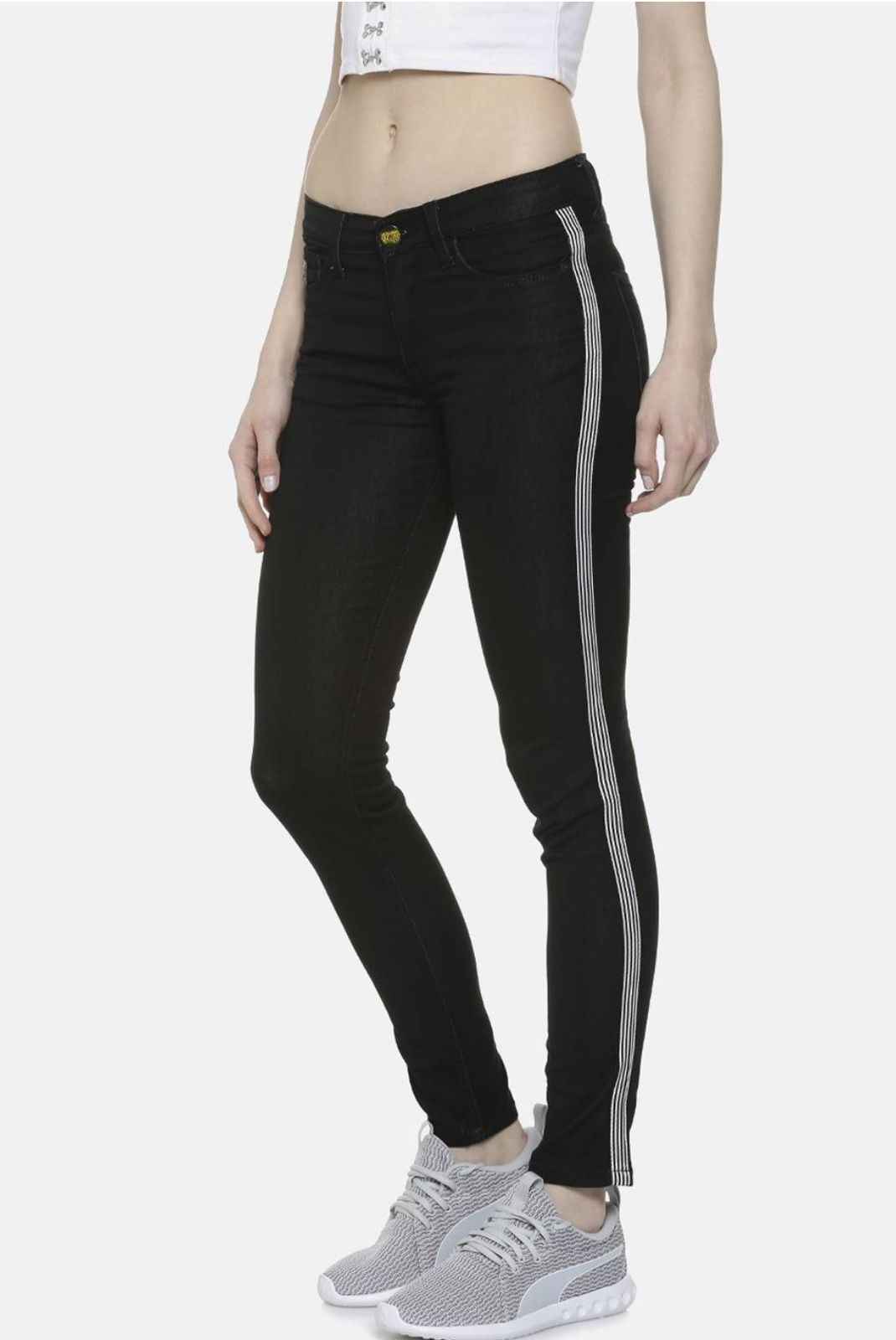 Women Black Super Skinny Fit High-Rise Clean Look Jeans